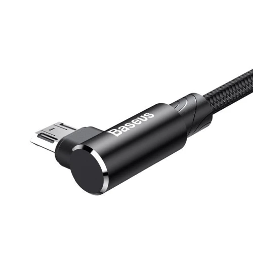 Кабель Baseus USB Cable to microUSB MVP Elbow 1.5A 2m Black (CAMMVP-B01) фото 3