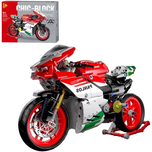 Конструктор CHIC-BLOCK Мотоцикл (672001-2-3) 3 види