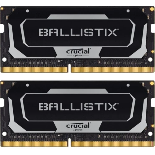 Crucial 16 GB (2x8GB) SO-DIMM DDR4 3200 MHz Ballistix Black (BL2K8G32C16S4B): Обсяг модуля пам'яті, ГБ 8