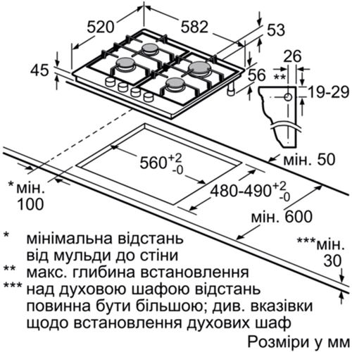 Варочная поверхность газовая Bosch PCP6A5B80R фото 5