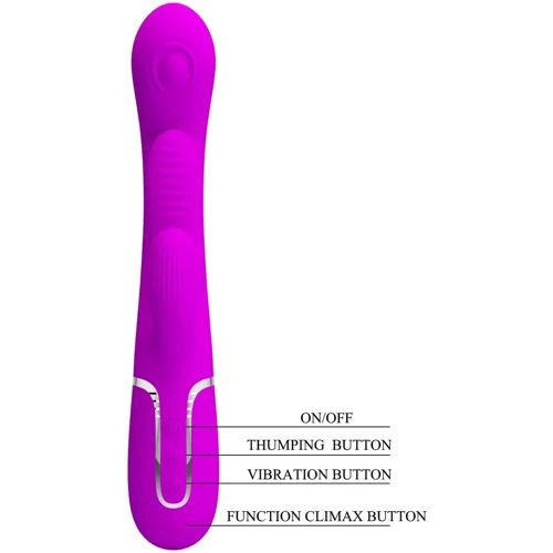 Вибратор 3в1 LYBAILE Pretty Love Shonia Purple (BW-500041)