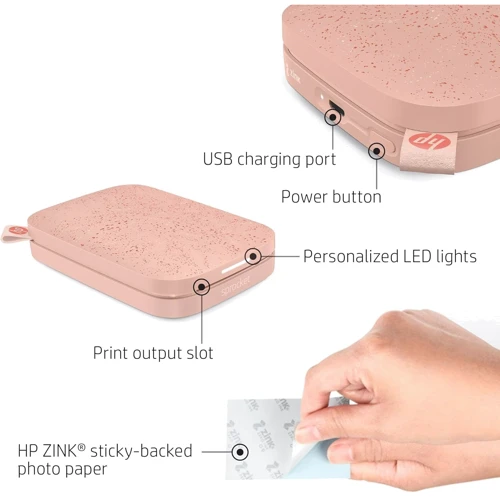 HP Sprocket 2x3 Blush Pink (HPISPP)