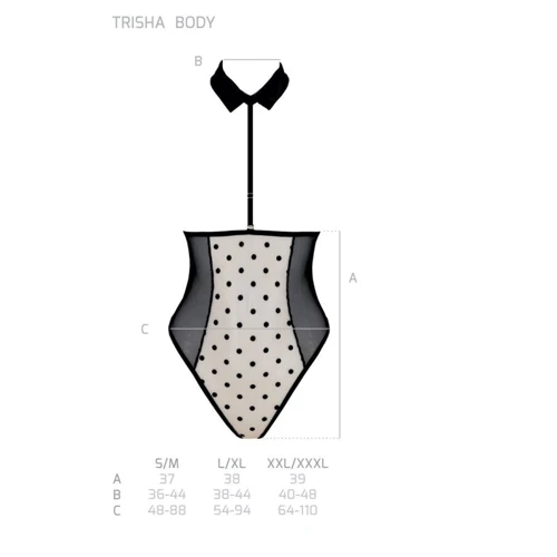 Боди Passion TRISHA BODY beige XXL/XXXL -