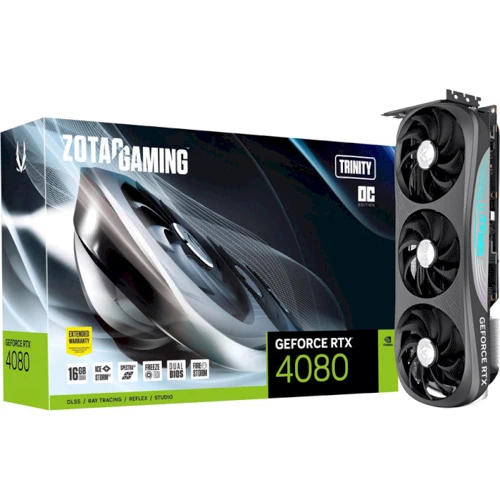 Видеокарта Zotac GAMING GeForce RTX 4080 16 GB Trinity OC (ZT-D40810J-10P)