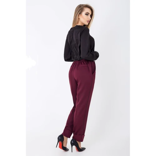 Штани Leo-Pride BS2599 44 бордові: Вид Штани