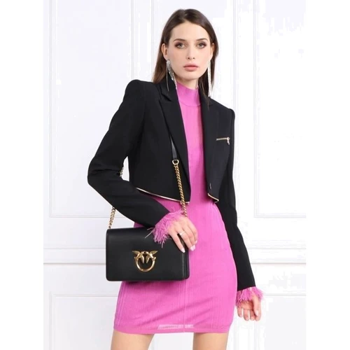 Женская сумка через плечо PINKO LOVE CLICK CLASSIC VITELLO SET черная (100063A0F1Z99Q): Тип Сумки