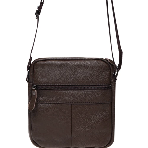 Мужская сумка планшет Borsa Leather коричневая (K11027-brown): Страна производитель Тайвань