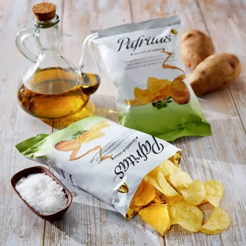 Чипсы картофельные Pafritas с морской солью 140 г (8436004743018): Вес нетто 140 г