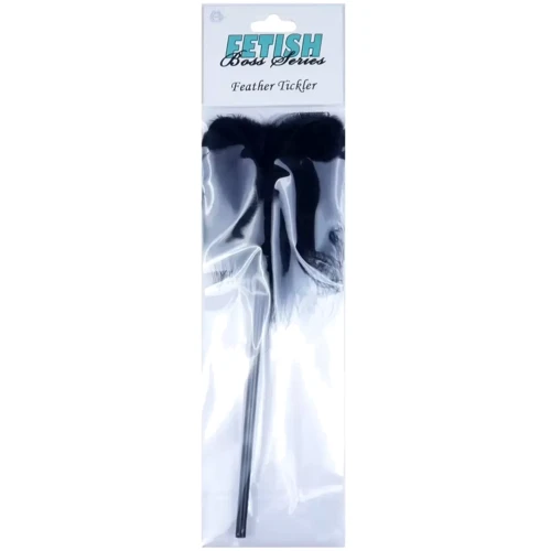 Тиклер (щекоталка) с пухом Boss Series Fetish - Feather Tickler Black, BS6100027