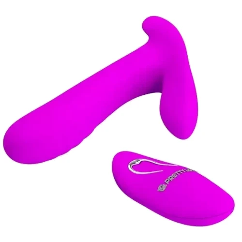 Вибробабочка с стимулятором клитора PRETTY LOVE - Remote Control Massager, BI-014850W