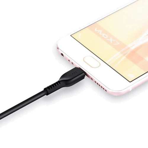 Кабель Hoco USB Cable to MicroUSB X20 2A 2m Black: Длина 2 м