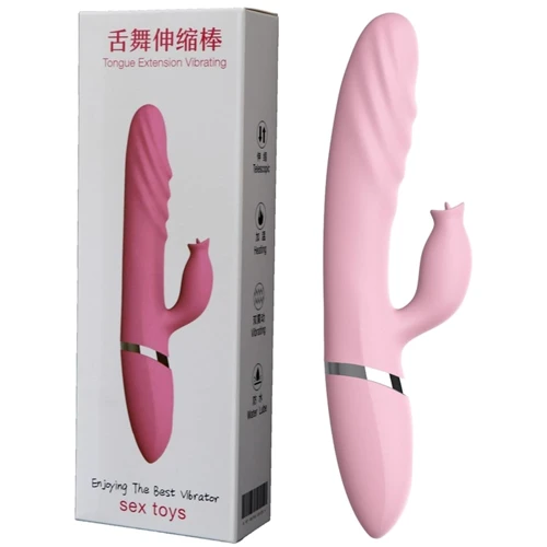 Вибратор с толчками и подогревом BOSS Tongue Extension Vibrating