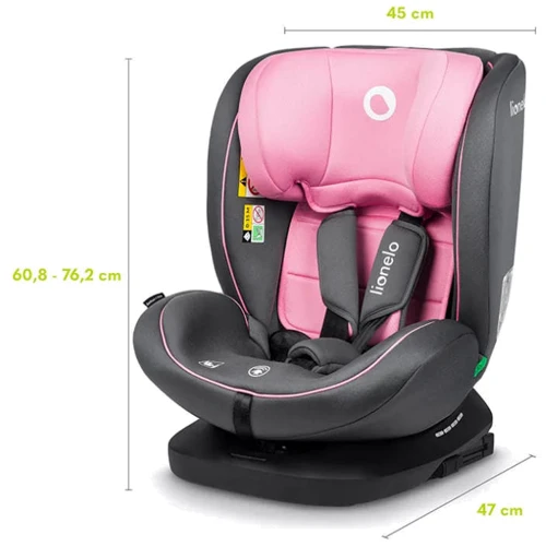 Автокресло Lionelo Bastiaan i-Size Pink Baby: Внутренние ремни 5-ти точечные