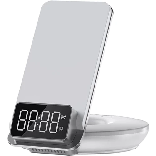 Зарядное устройство WIWU Wireless Charger Stand Automatic Positioning M11 15W White: Тип беспроводное