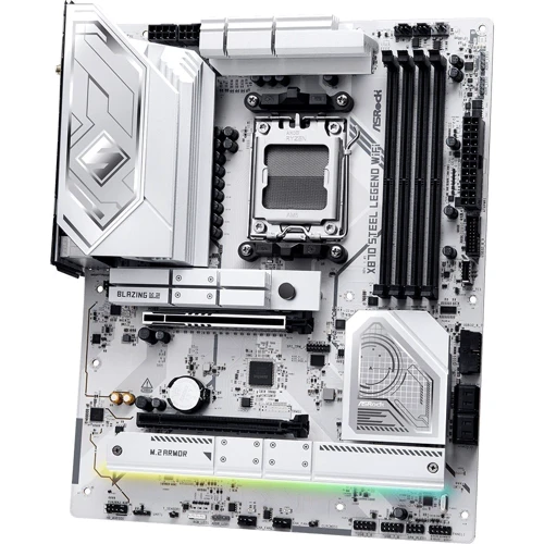 ASRock X870 STEEL LEGEND WIFI: Дополнительно Радиатор на VRM, Поддержка UEFI, Адаптер Wi-Fi