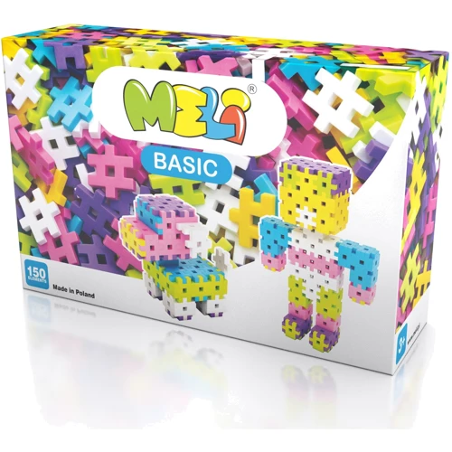 Конструктор MELI BASIC 150 эл. розовый (2,5х2,5см): Производитель MELI