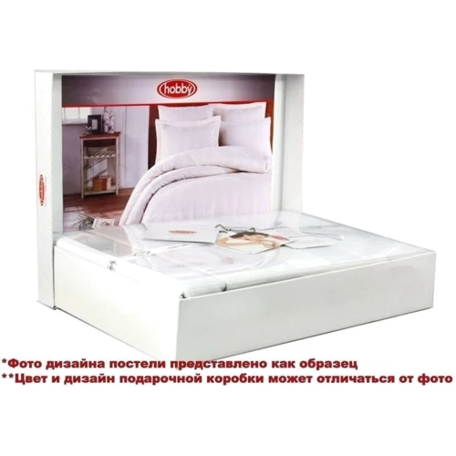 Комплект постільної білизни HOBBY Exclusive Sateen Diamond Damask кремовий євро (118133_2,0): Розмір евро
