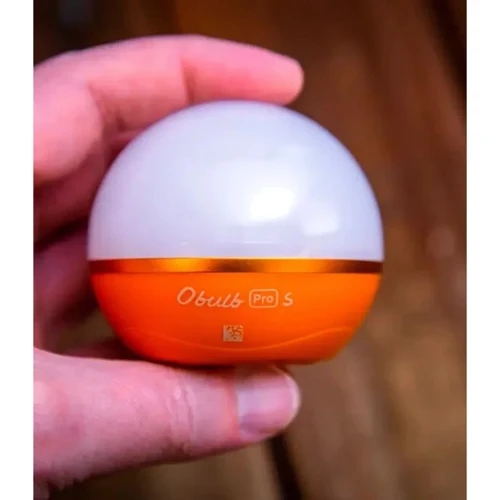 Ліхтар туристичний Olight Obulb pro S orange (2370.42.40): Світловий потік, лм 1000