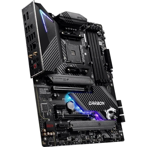 MSI MPG B550 GAMING CARBON WIFI: Дополнительно Радиатор на VRM, Поддержка UEFI, Поддержка RAID, Адаптер Wi-Fi