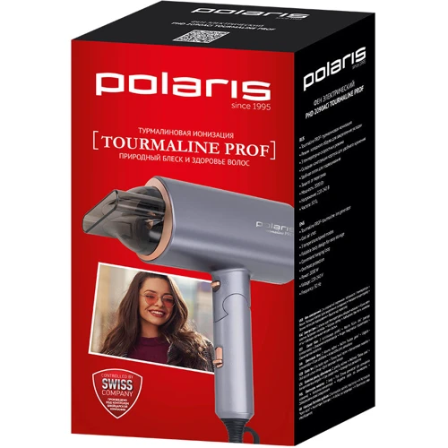 Фен Polaris PHD 2090 ACi Tourmaline PROF: Потужність, Вт 2000