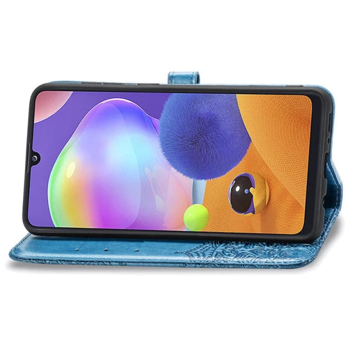 Аксессуар для смартфона Mobile Case Book Cover Art Leather Blue for Samsung M317 Galaxy M31s: Пленка в комплекте нет