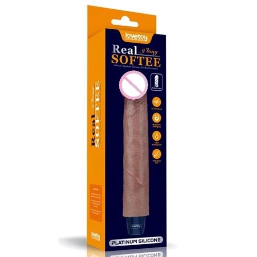 Вибратор LoveToy Real Softee Platinum Silicone 9"