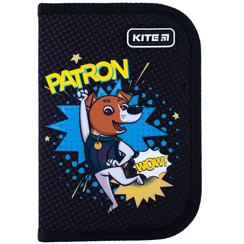 Пенал без наполнения Kite Patron PN23-621-2, 1 отделение, 1 отворот