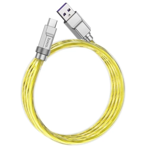 Кабель Hoco USB Cable to USB-C U113 Solid 100W 1m Gold: Длина 1 м