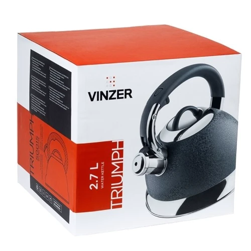 Чайник Vinzer Triumph со свистком 2.7л (50015): Объем, л 2.7