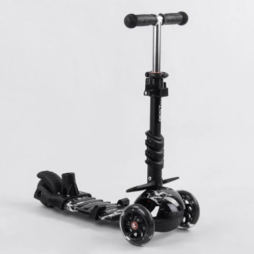 Самокат Best Scooter с защитным бампером черный (S 0452): Материал колес полиуретан
