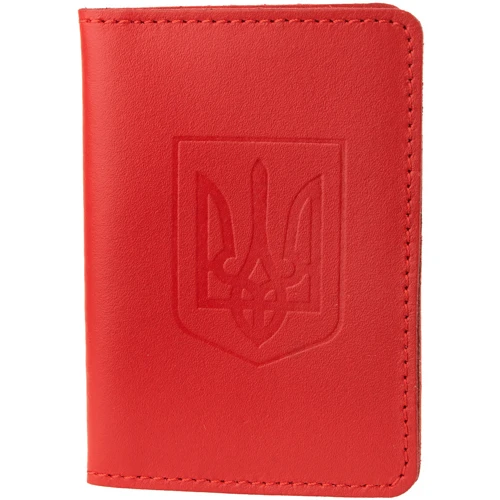 Жіноча обкладинка для документів DNK Leather червона (DNK-minidoc-R-Gerb-colH): Стать Женский