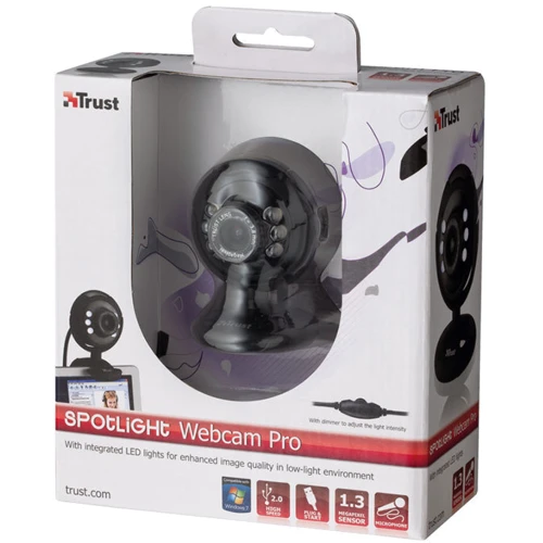 Trust SpotLight Webcam Pro (16428): Дополнительно Ручная фокусировка, Встроенный микрофон