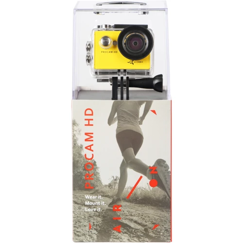 Экшн камера AirOn ProCam Yellow: Дисплей есть