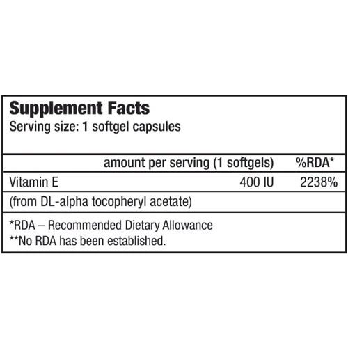 BioTechUSA Vitamin E 400 100 caps: Пол Унисекс