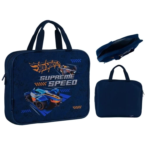 Шкільна текстильна сумка Kite A4 1 відділення 589 Hot Wheels (HW24-589)