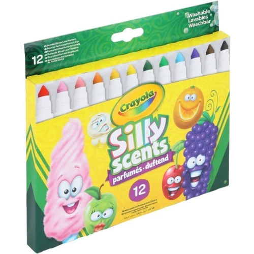 Набір фломастерів CRAYOLA Silly Scents Washable Широка лінія з ароматом12 шт (256352.012): Стать Девочка