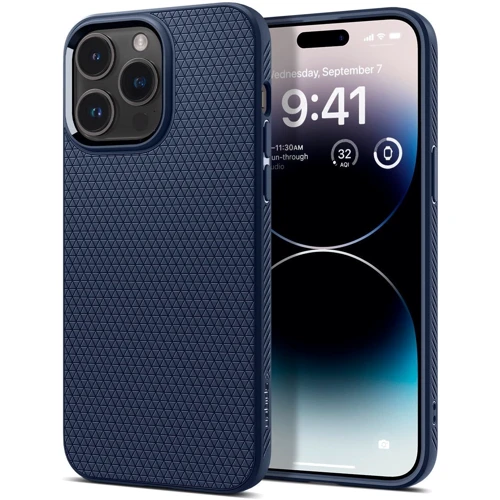 Чехол для iPhone Spigen Liquid Air Navy Blue (ACS04814) for iPhone 14 Pro Max