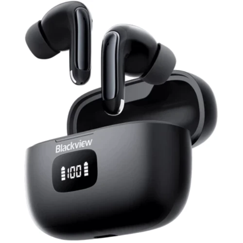 Наушники Blackview AirBuds 8 Black: Дополнительно влагозащита, Совместимость с Android, Совместимость с Apple, TWS наушники