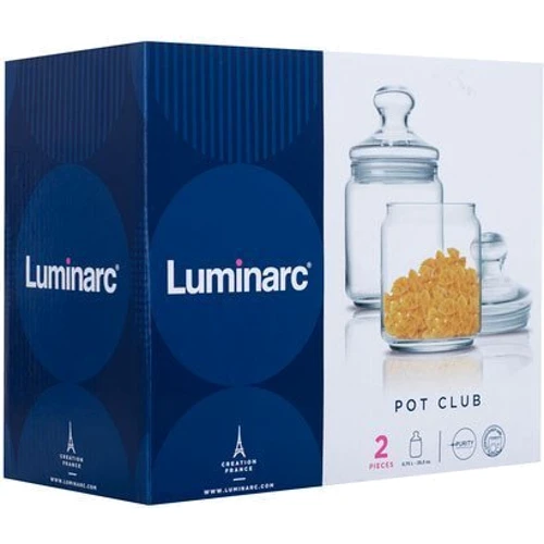 Емкость для хранения Luminarc Club Набор банок 2 шт. (P1425): Объем, л 0.75