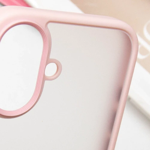 Чехол для iPhone Mobile Case TPU+PC Metal Buttons Pink for iPhone 16 фото 5