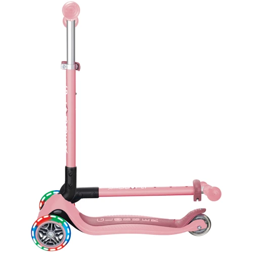 Самокат Globber серии PRIMO FOLDABLE LIGHTS, пастельно-розовый, 3 колеса с подсветкой 50 кг 3+ (432-211-3) фото 8