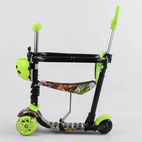 Самокат Best Scooter із захисним бампером салатовий (S 7407): Тип коліс литые
