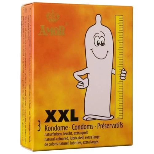 Презервативи Amor XXL, 3 шт: Тип Збільшеного розміру