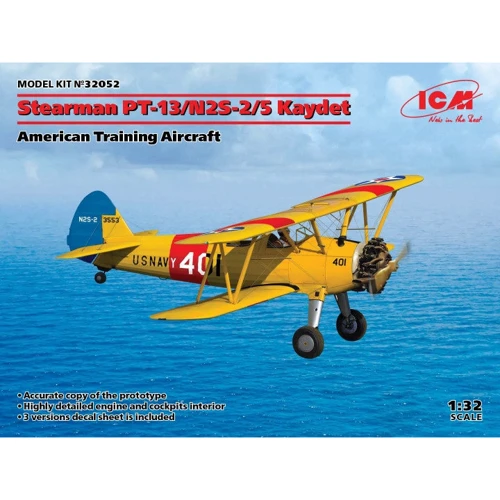 Американський навчально-тренувальний літак ICM Stearman PT-13/N2S-2/5 Kaydet
