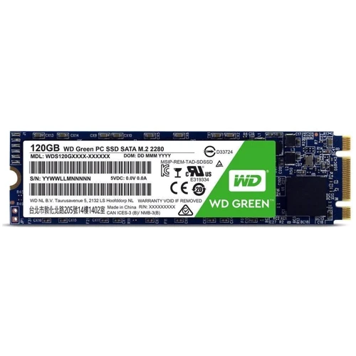 Western Digital SSD M.2 2280 Green 120Gb (WDS120G2G0B)