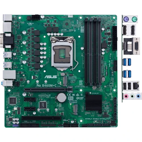 ASUS Pro B460M-C/CSM: Оперативная память 4xDDR4 2933 МГц, до 128 ГБ