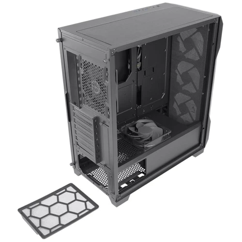 Корпус Antec DF600 FLUX Gaming (0-761345-80060-0): Матеріал передній панелі пластик