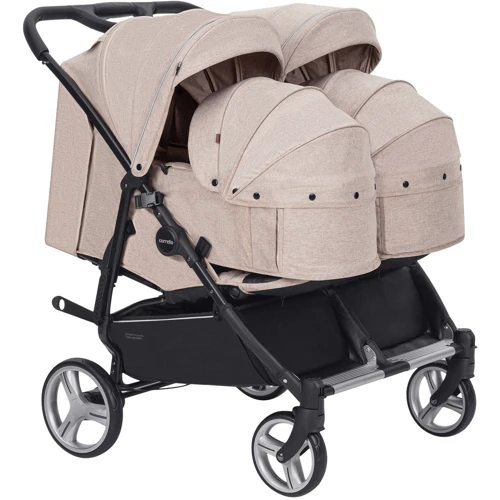 Универсальная коляска 2 в 1 для двойни Carrello Connect Rock Gray (CRL-5502/1) фото 9