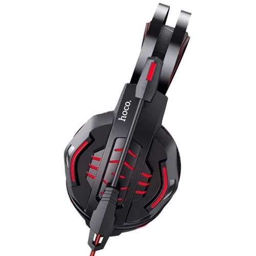 Наушники Hoco W102 Cool tour Red: Дополнительно регулятор громкости, Подсветка корпуса