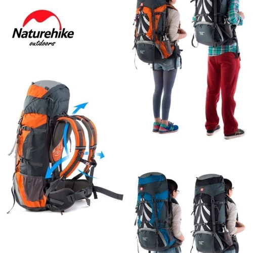 Рюкзак туристический Naturehike NH70B070-B 70 л + 5 л оранжевый